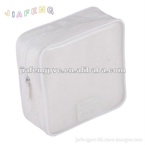 White Color PVC Bag With Zipper